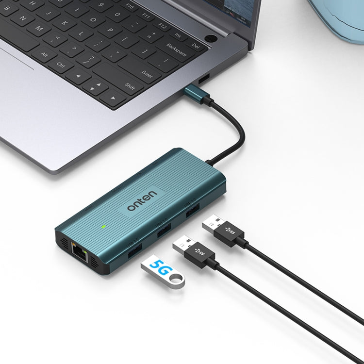 Onten UC961 9 in 1 USB-C / Type-C Multi-function HUB Docking Station, UC961