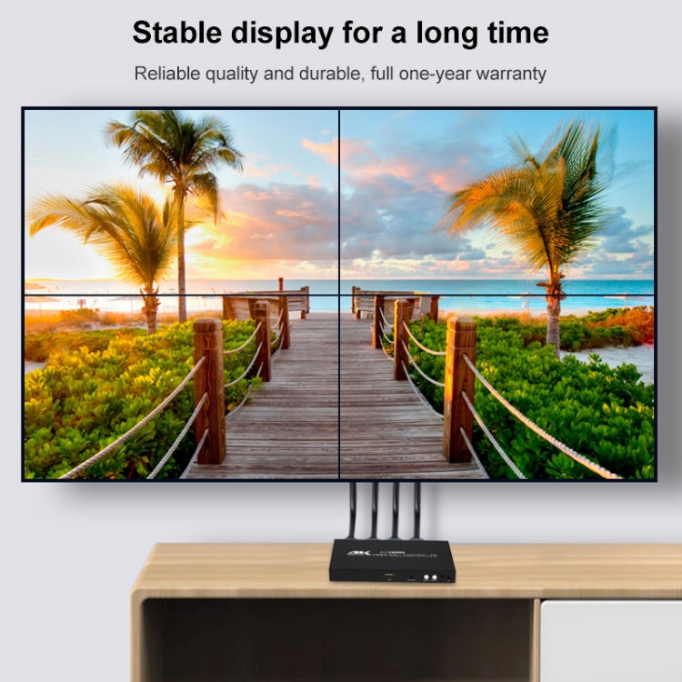 XP02 4K 2x2 HDMI Video Wall Controller Multi-screen Splicing Processor, XP02
