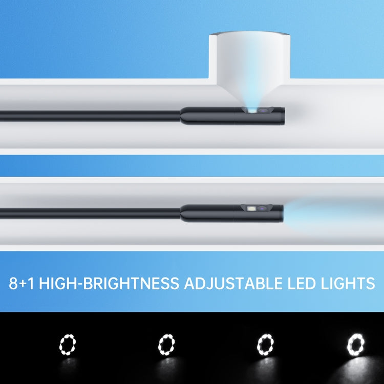 AN112 8mm Double Lenses HD Industry Endoscope Type-C + Micro USB + 8 Pin Connection, 1m Hard Tube, 2m Hard Tube, 3.5m Hard Tube, 5m Hard Tube, 10m Hard Tube