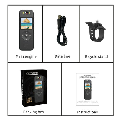 Z09 4K HD Clip-On Smart Video Recorder with Ring Stand, Z09