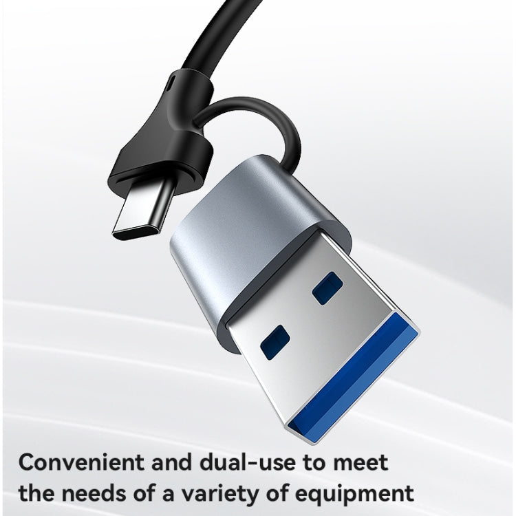 Yesido HB26 2 in 1 USB+USB-C/Type-C to Ethernet Adapter