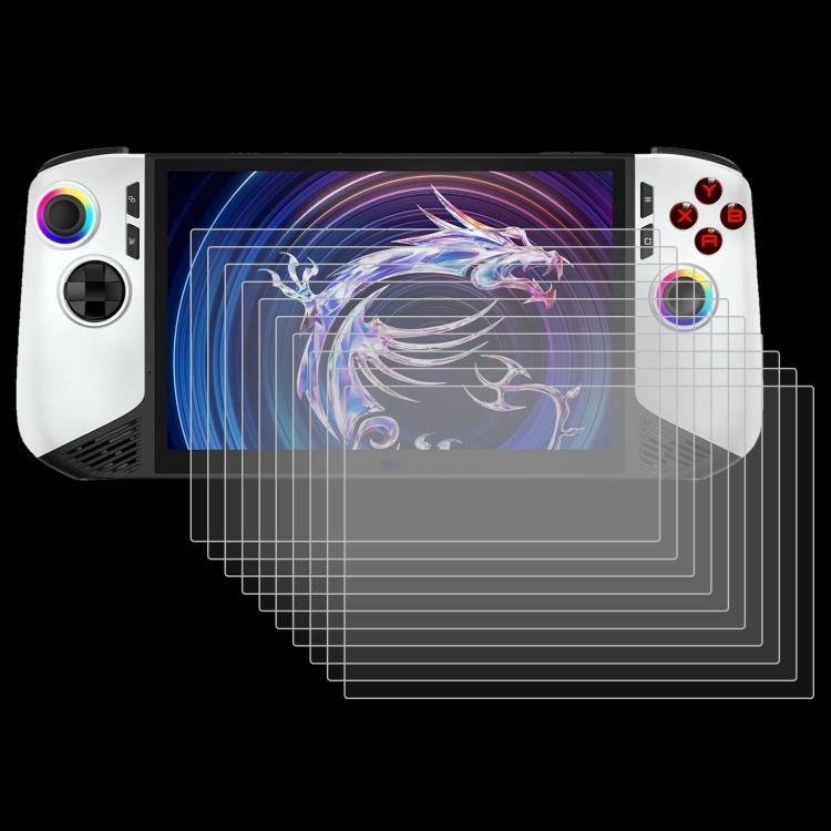 25pcs 9H 0.3mm Explosion-proof Tempered Glass Film, For MSI Claw 8 AI+, For MSI Claw 7 inch Game Console