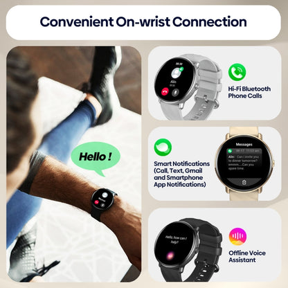 Zeblaze GR 3 Pro 1.43 inch Screen Voice Calling Smart Watch, Support Heart Rate / Blood Pressure / Blood Oxygen