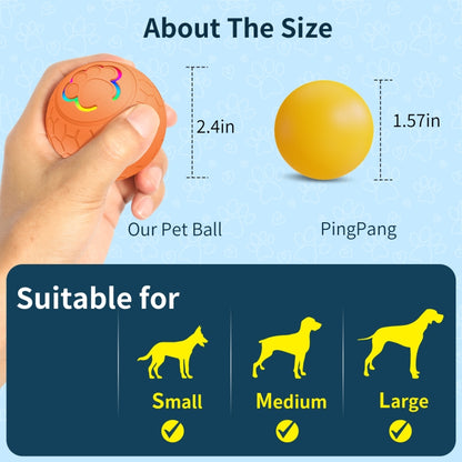 O5 Smart Pet Cat Toy Ball Luminous Yo-Yo Diameter 2.4 inches Standalone Version