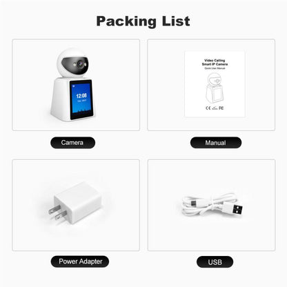Srihome SH053 4MP 2.8 inch IPS Screen Smart Video Calling IP Camera Baby Monitor, EU Plug, US Plug, UK Plug, AU Plug