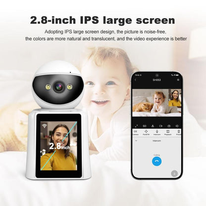 Srihome SH053 4MP 2.8 inch IPS Screen Smart Video Calling IP Camera Baby Monitor, EU Plug, US Plug, UK Plug, AU Plug