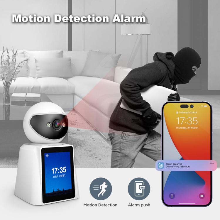 Srihome SH053 4MP 2.8 inch IPS Screen Smart Video Calling IP Camera Baby Monitor, EU Plug, US Plug, UK Plug, AU Plug