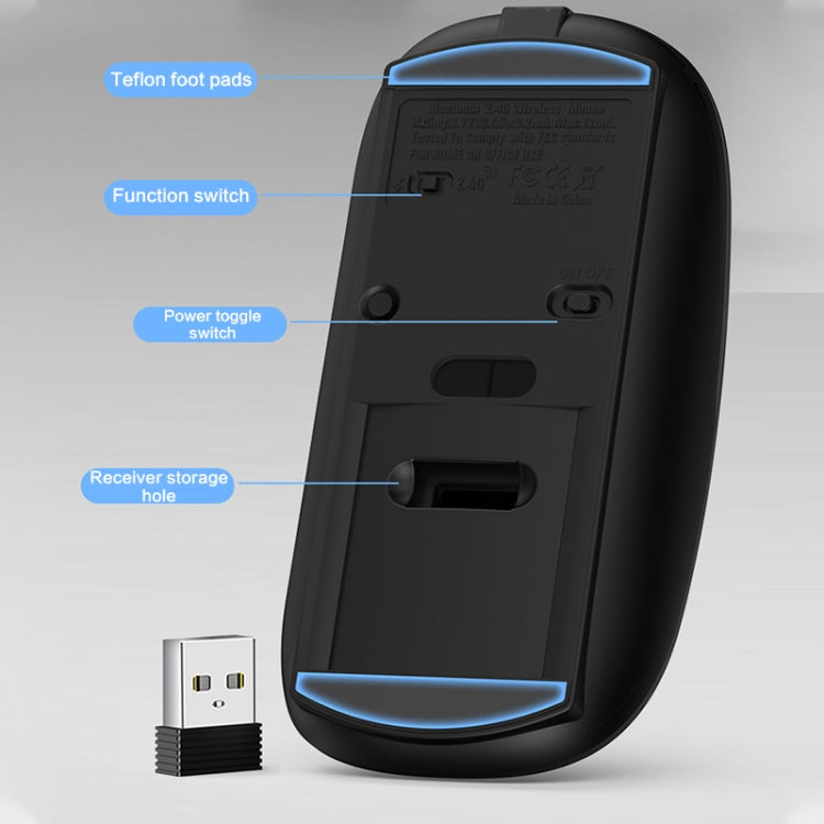 ZGA Chinchilla Dual Mode Wireless 2.4G + Bluetooth 5.0 Mouse