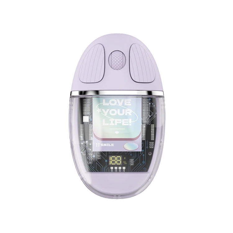 ZGA Colorful Transparent Dual Mode Wireless 2.4G + Bluetooth 5.0 Mouse