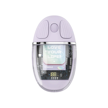 ZGA Colorful Transparent Dual Mode Wireless 2.4G + Bluetooth 5.0 Mouse