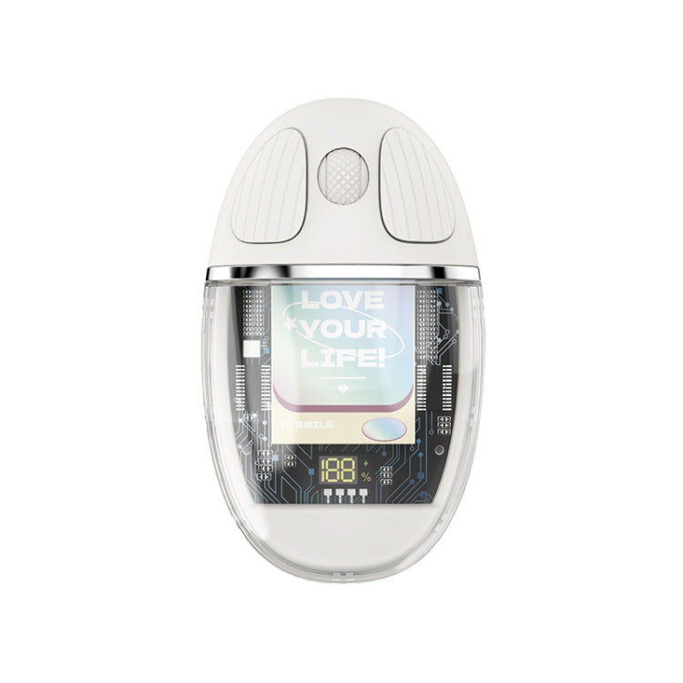 ZGA Colorful Transparent Dual Mode Wireless 2.4G + Bluetooth 5.0 Mouse