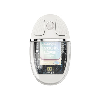 ZGA Colorful Transparent Dual Mode Wireless 2.4G + Bluetooth 5.0 Mouse
