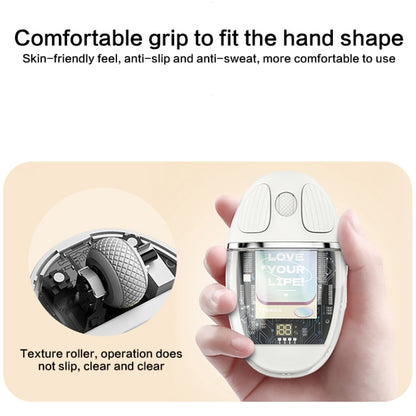 ZGA Colorful Transparent Dual Mode Wireless 2.4G + Bluetooth 5.0 Mouse