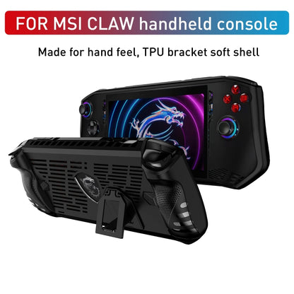 TPU Game Console Protective Case with Stand, For MSI Claw