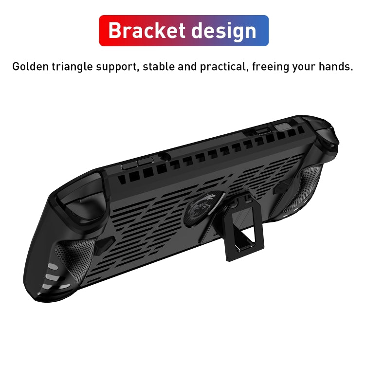 TPU Game Console Protective Case with Stand, For MSI Claw