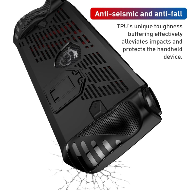 TPU Game Console Protective Case with Stand, For MSI Claw
