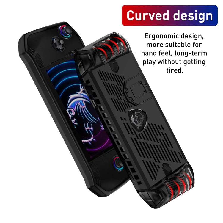 TPU Game Console Protective Case with Stand, For MSI Claw
