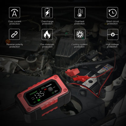 FOXSUR 7A 12V Car / Motorcycle Smart Battery Charger, EU Plug, US Plug, UK Plug