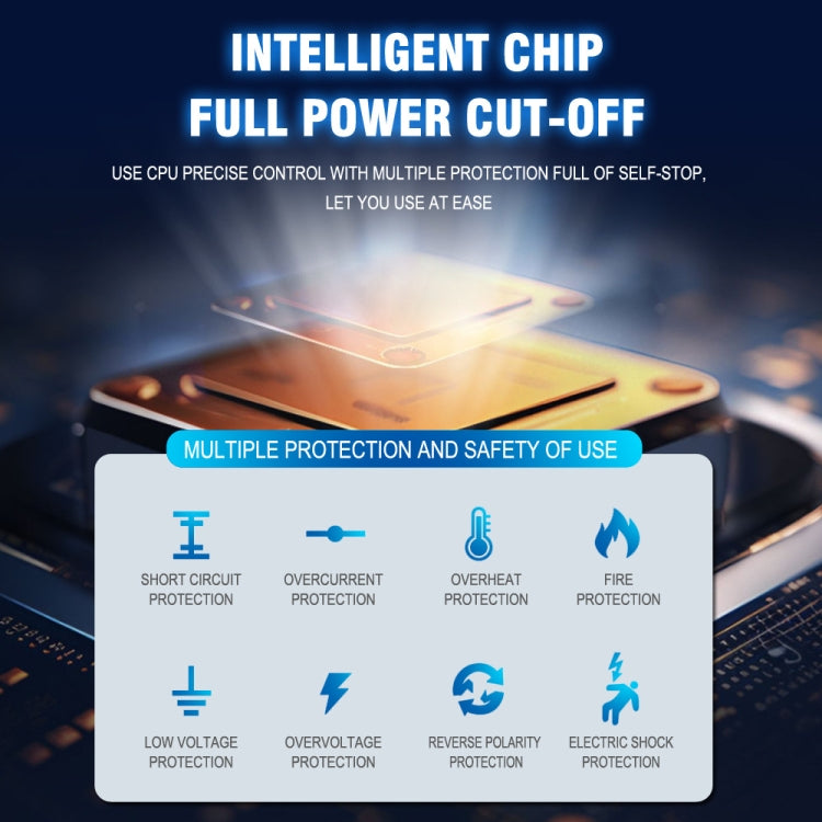 FOXSUR 20A 12V 24V Car / Motorcycle Smart Battery Charger, EU Plug, US Plug, UK Plug