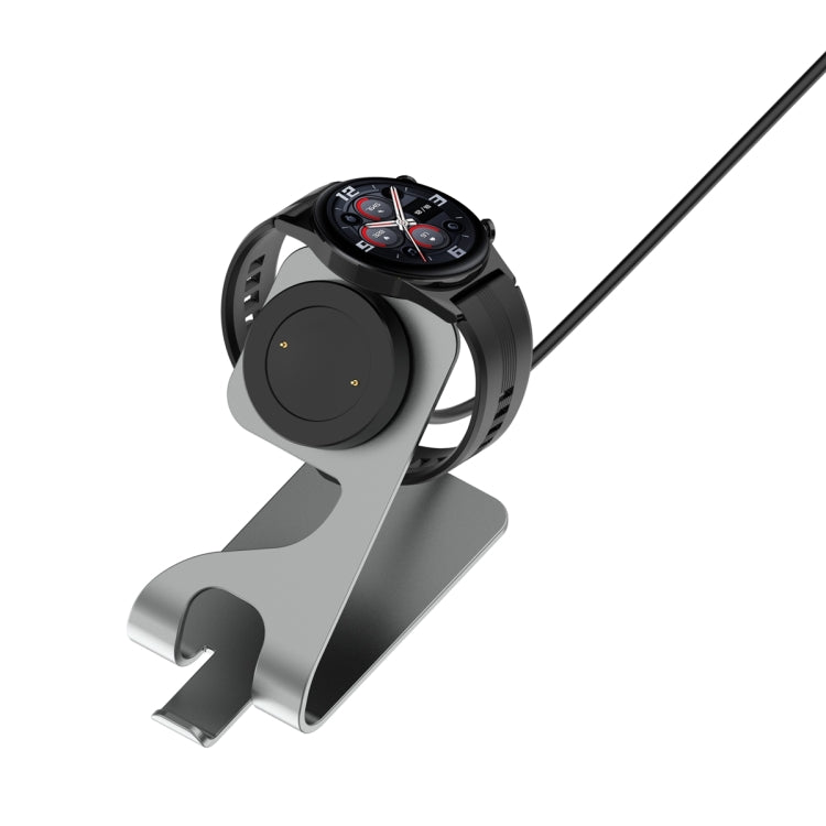 Portable Aluminum Alloy Magnetic Charger Holder with Chip Protection, For Honor Watch 5