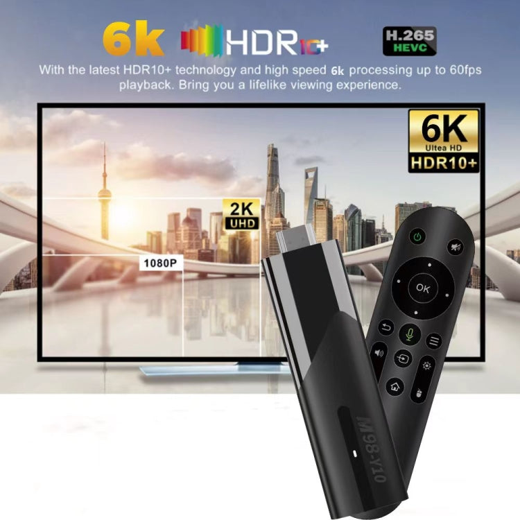 M98-Y10 Allwinner H618 Quad-Core ARM Cortex A53 6K HD Android TV Stick, 2GB+16GB