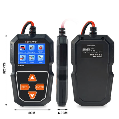 KONNWEI KW218 2.4 inch Color Screen Car Battery Tester, KW218