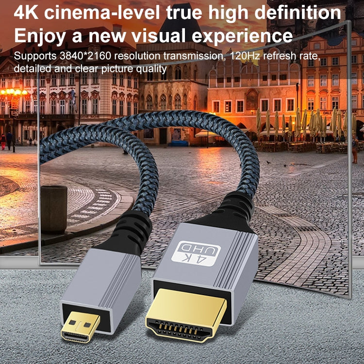 HDTV to Micro HDTV 4K 120Hz Computer Digital Camera HD Video Adapter Cable, 0.3m, 1m, 1.5m, 2m, 3m, 5m, 10m