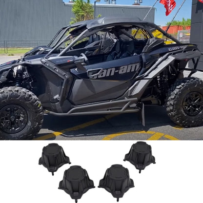 For Can-Am Maverick X3 Turbo R 2017-2020 4pcs/Pack ATV Tire Wheel Hub Caps Decorative Cover, For Can-Am Maverick X3 Turbo R 2017-2020