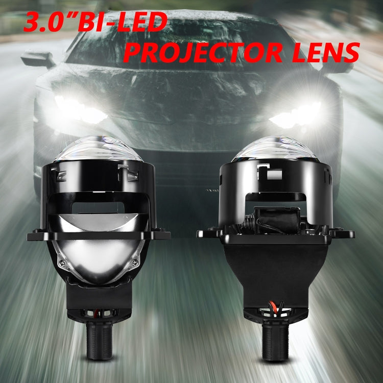 T01 1 Pair 3 inch Car Bifocal LED Lens Headlight, Left Driving, T01