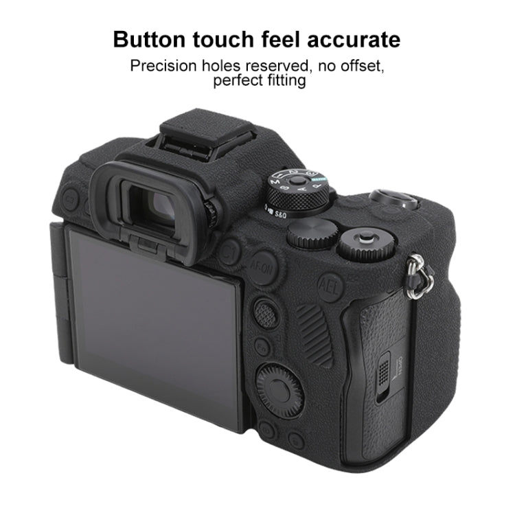 Litchi Texture Soft Silicone Protective Case, For Sony ILCE7RM5 / A7R5