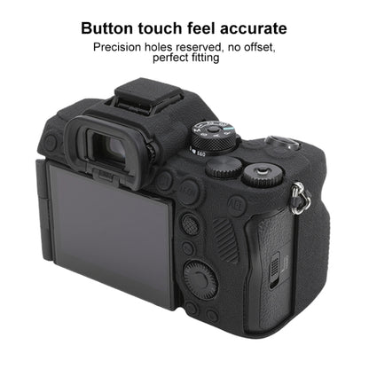 Litchi Texture Soft Silicone Protective Case, For Sony ILCE7RM5 / A7R5
