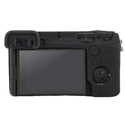 Litchi Texture Soft Silicone Protective Case, For Sony ILCE-6700 / A6700, For Sony ILCE-7CM2 / A7C II / A7CR