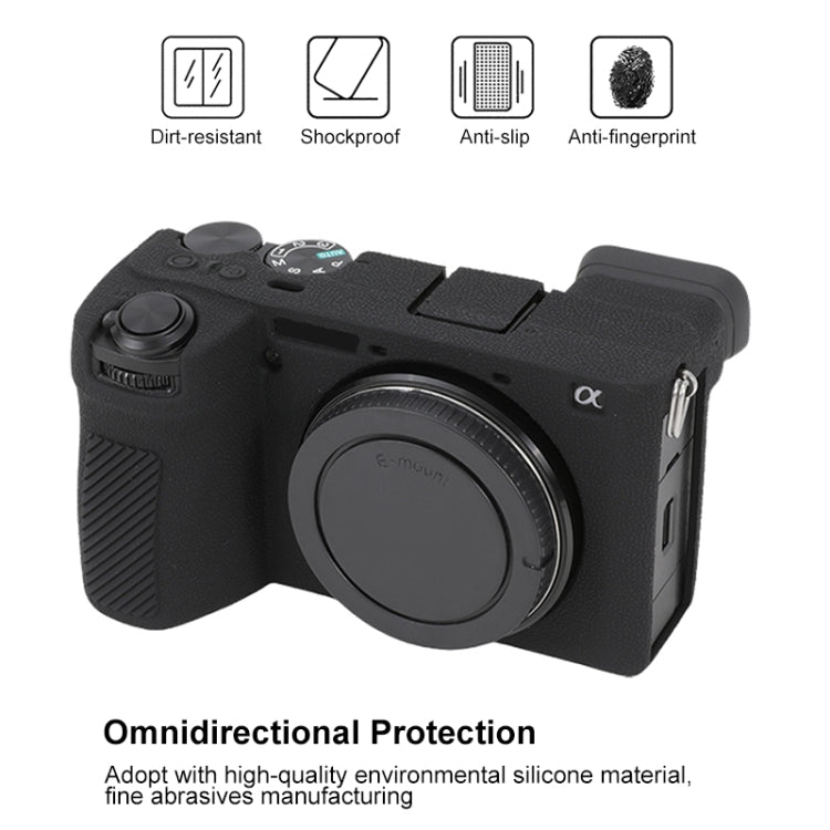 Litchi Texture Soft Silicone Protective Case, For Sony ILCE-6700 / A6700, For Sony ILCE-7CM2 / A7C II / A7CR