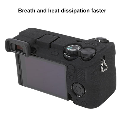 Litchi Texture Soft Silicone Protective Case, For Sony ILCE-6700 / A6700, For Sony ILCE-7CM2 / A7C II / A7CR