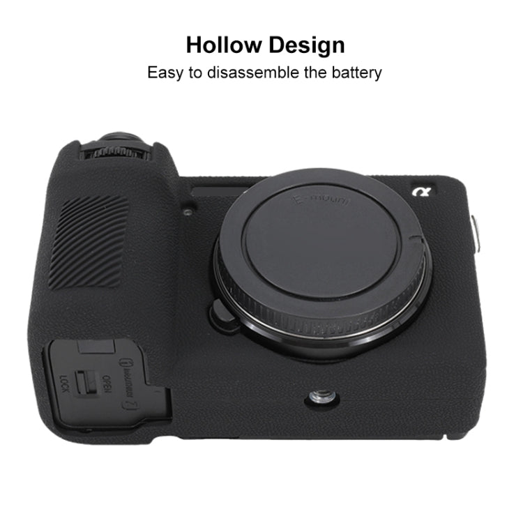 Litchi Texture Soft Silicone Protective Case, For Sony ILCE-6700 / A6700, For Sony ILCE-7CM2 / A7C II / A7CR