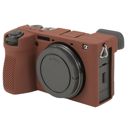 Litchi Texture Soft Silicone Protective Case, For Sony ILCE-6700 / A6700, For Sony ILCE-7CM2 / A7C II / A7CR