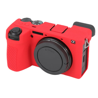 Litchi Texture Soft Silicone Protective Case, For Sony ILCE-6700 / A6700, For Sony ILCE-7CM2 / A7C II / A7CR