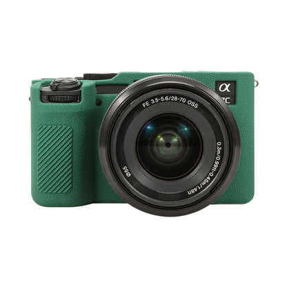 Litchi Texture Soft Silicone Protective Case, For Sony ILCE-6700 / A6700, For Sony ILCE-7CM2 / A7C II / A7CR