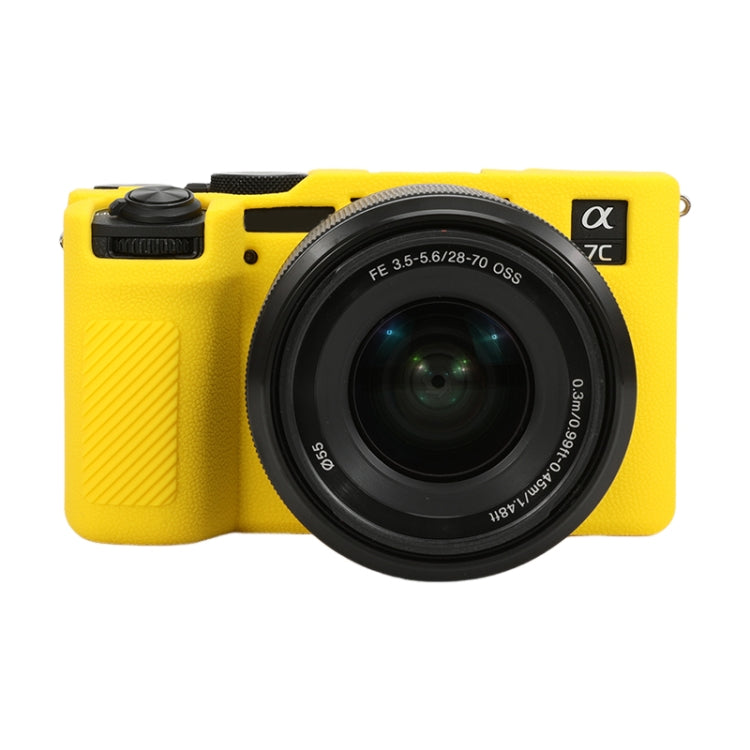 Litchi Texture Soft Silicone Protective Case, For Sony ILCE-6700 / A6700, For Sony ILCE-7CM2 / A7C II / A7CR