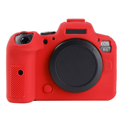 Litchi Texture Soft Silicone Protective Case, For Canon EOS R6 Mark II