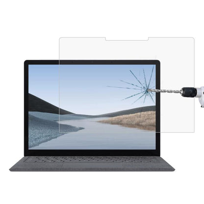 9H 0.3mm Explosion-proof Tempered Glass Film, For Microsoft Surface Laptop 13 inch, For Microsoft Surface Laptop 7 15 inch, For Microsoft Surface Laptop 7 13.8, For Microsoft Surface Laptop 6 15, For Microsoft Surface Laptop 6 13.5