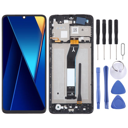 Original IPS Material LCD Screen Digitizer Full Assembly with Frame, For Xiaomi Poco C61, For Xiaomi Poco M6 5G, For Xiaomi Redmi 13C 5G, For Xiaomi Poco C65, For Xiaomi Redmi 13C 4G, For Xiaomi Poco M6 Pro 5G, For Xiaomi Redmi 12 5G                   ...