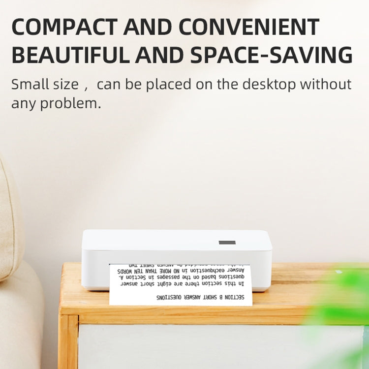 A4LE Portable Bluetooth HD Thermal Printer for Home Office Study, US Plug, EU Plug, UK Plug, AU Plug