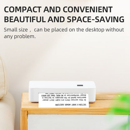A4LE Portable Bluetooth HD Thermal Printer for Home Office Study, US Plug, EU Plug, UK Plug, AU Plug