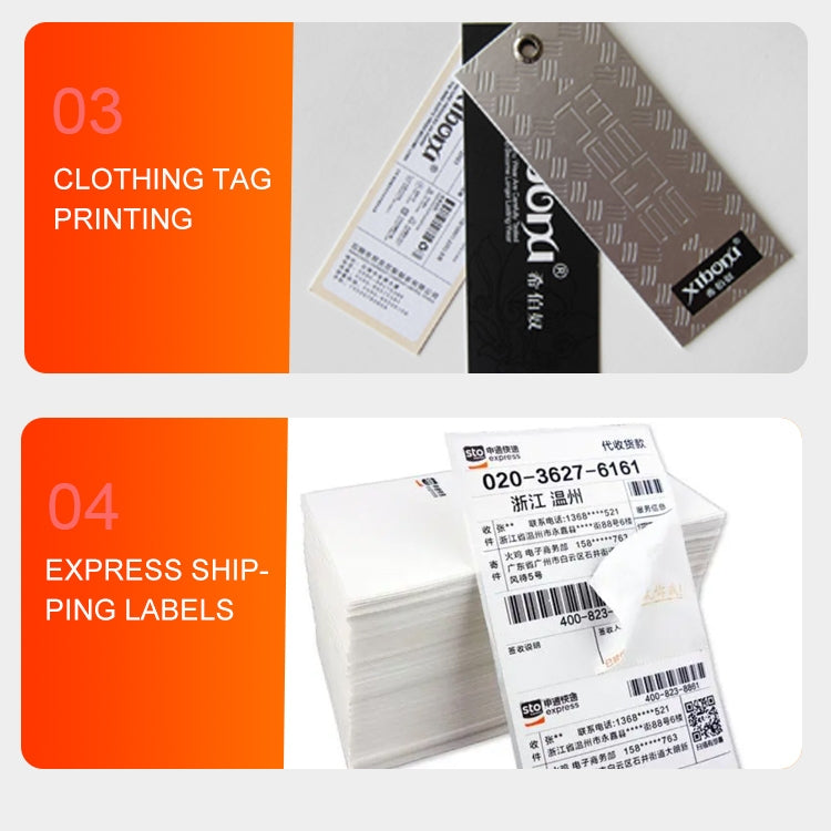 ZJ-9250 100x150mm USB Thermal Label Printer, US Plug, EU Plug, UK Plug, AU Plug