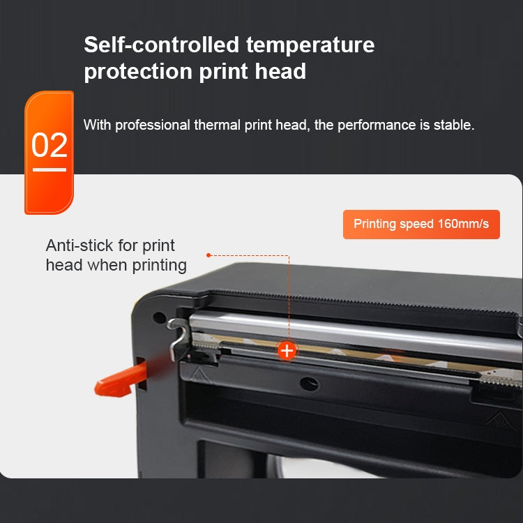 ZJ-9250 100x150mm USB Bluetooth Thermal Label Printer, US Plug, EU Plug, UK Plug, AU Plug