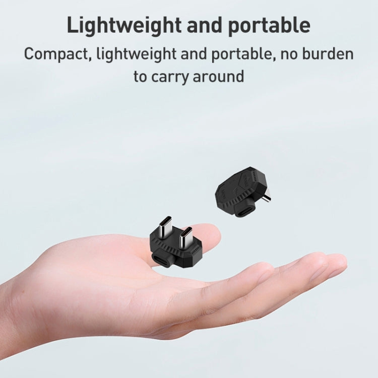 Lavalier Microphone U-shaped Charging Adapter OTG Converter, 8 Pin to USB-C / Type-C + 8 Pin, Type-C to USB-C / Type-C + 8 Pin, 8 Pin to Dual USB-C / Type-C, Type-C to Dual USB-C / Type-C