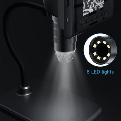 P190 1000X Desktop HD Digital Microscope with 2.4 inch Screen, P190