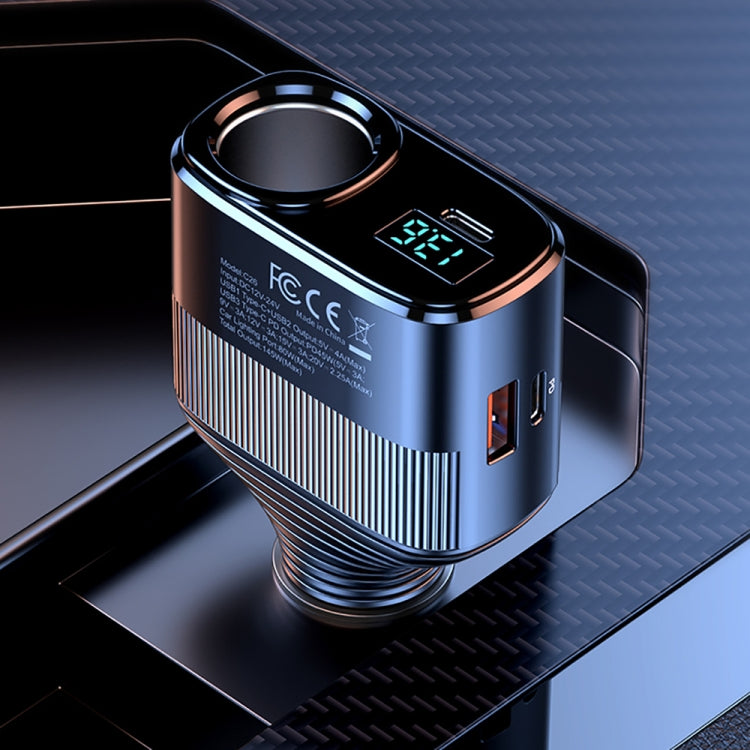 C26 4 in 1 PD45W Type-Cx2+USB Car Cigarette Lighter Fast Charging Charger, C26