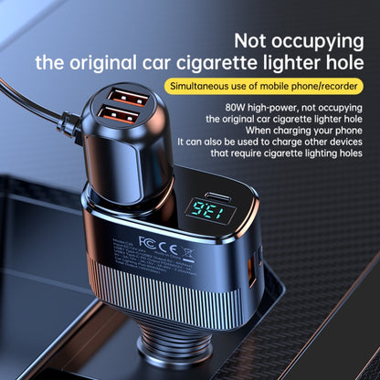 C26 4 in 1 PD45W Type-Cx2+USB Car Cigarette Lighter Fast Charging Charger, C26